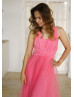 Coral Jersey Multiway Stylish Bridesmaid Dress